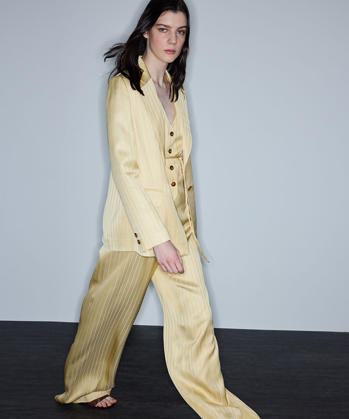 Striped Jacquard Trousers