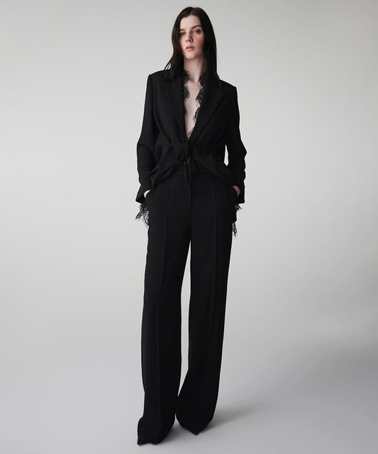 Lace Applique Trousers