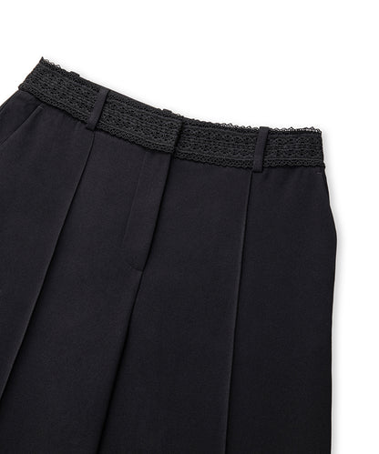 Lace Applique Trousers