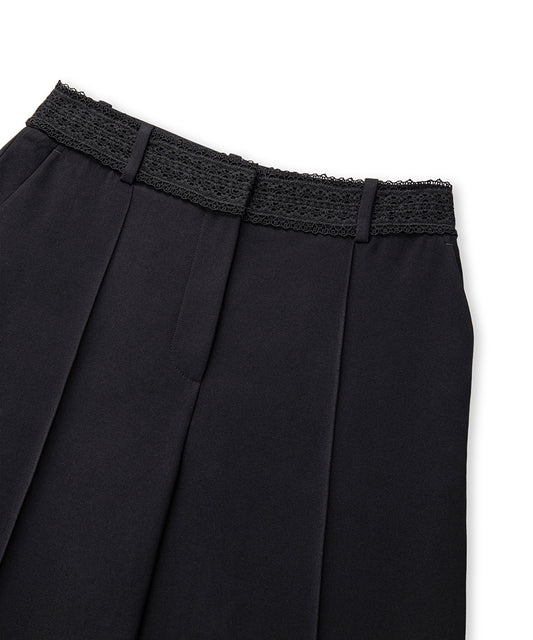 Lace Applique Trousers