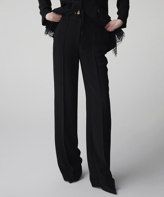 Lace Applique Trousers
