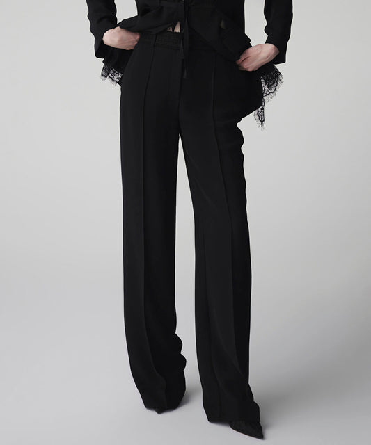 Lace Applique Trousers