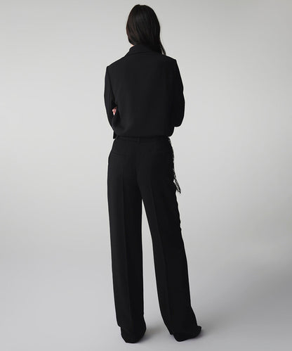 Lace Applique Trousers