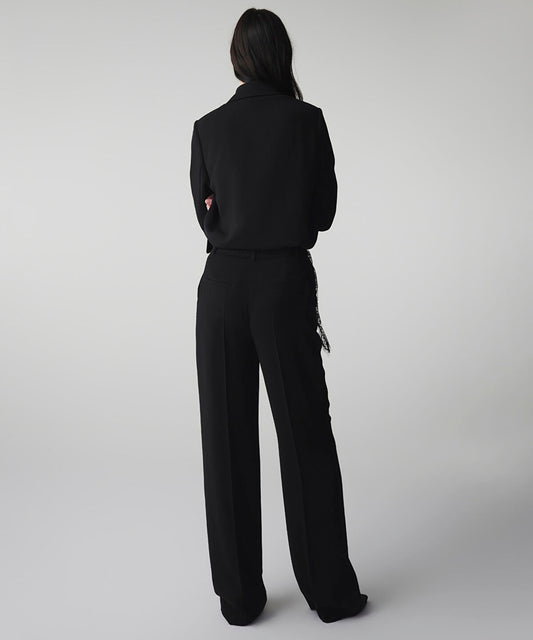 Lace Applique Trousers