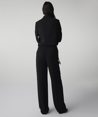 Lace Applique Trousers