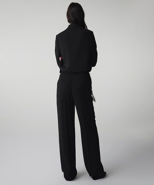 Lace Applique Trousers