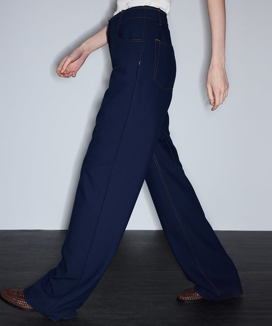Belted Wide-Leg Trousers