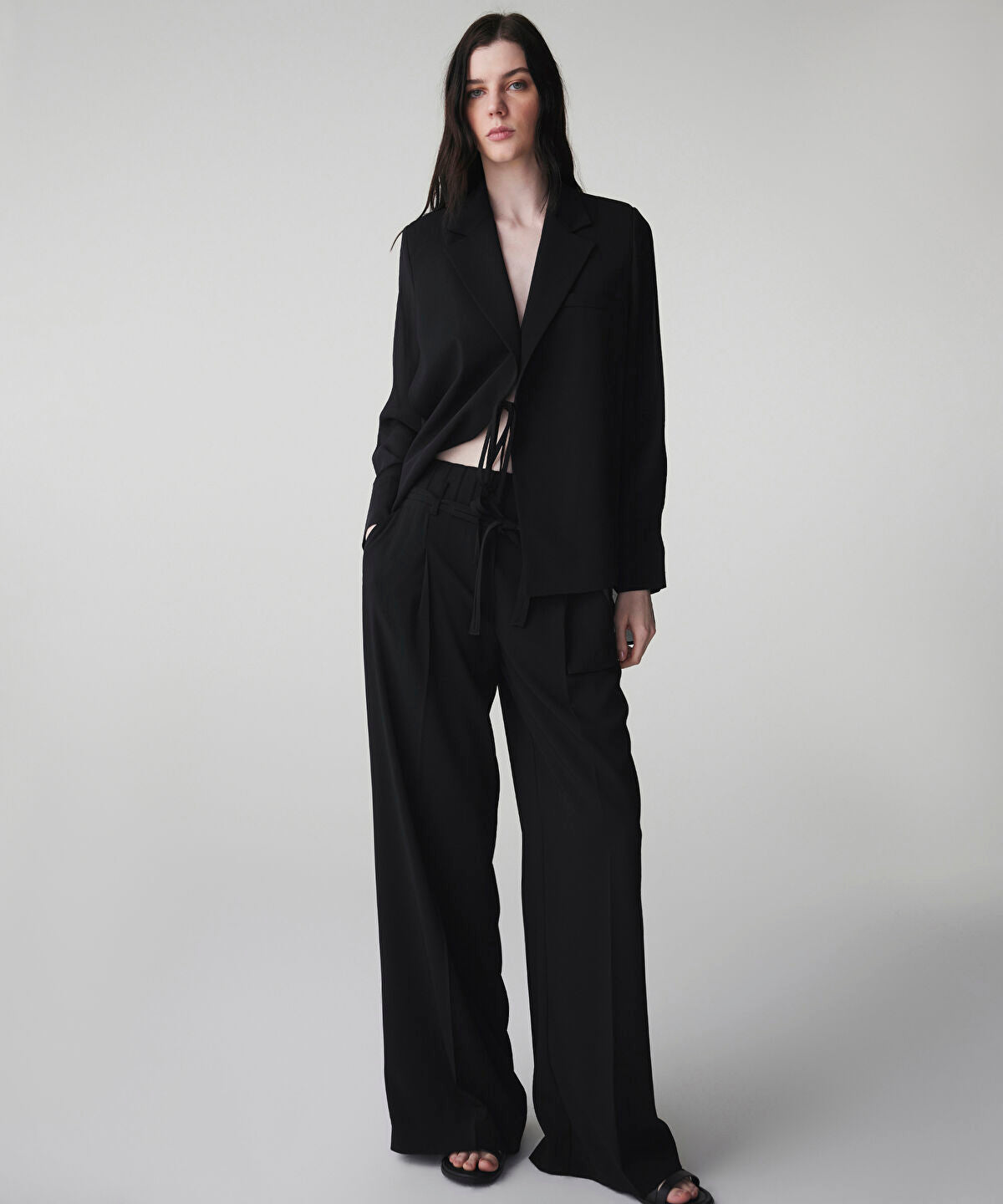 Zoomed Double Waistband Trousers