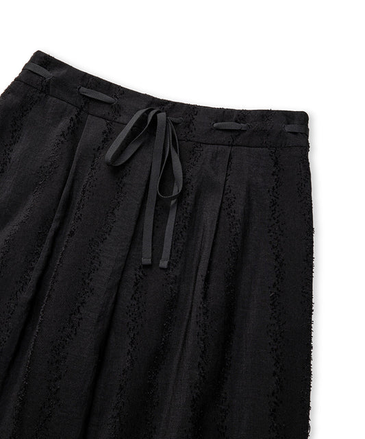 Jacquard Wide-Leg Trousers