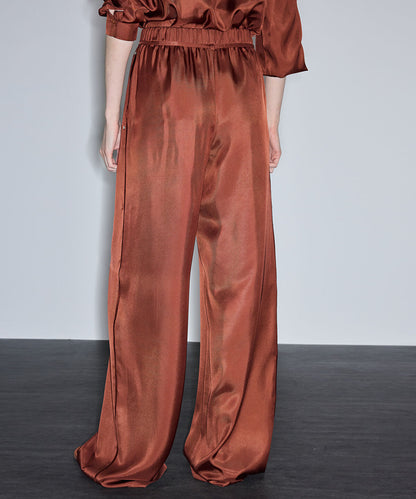 Wide-Leg Trousers with Elastic Waistband