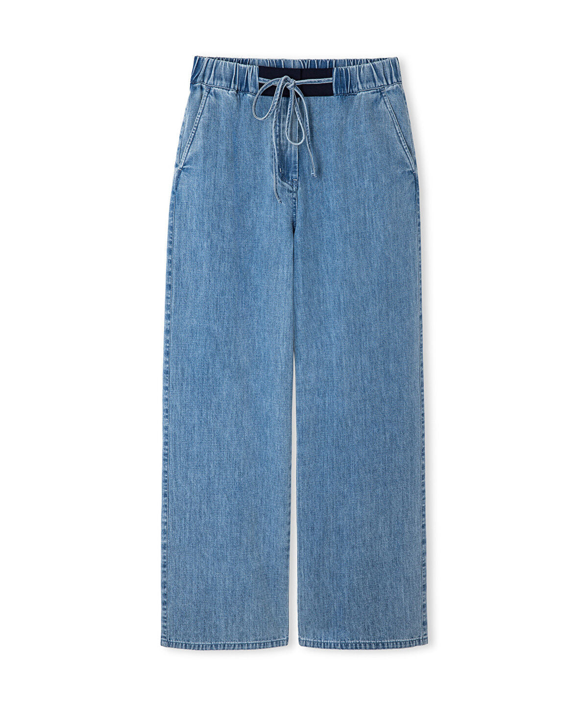 Zoomed Contrast Waistband Jeans