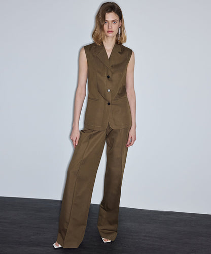 Belted Wide Leg Trousers