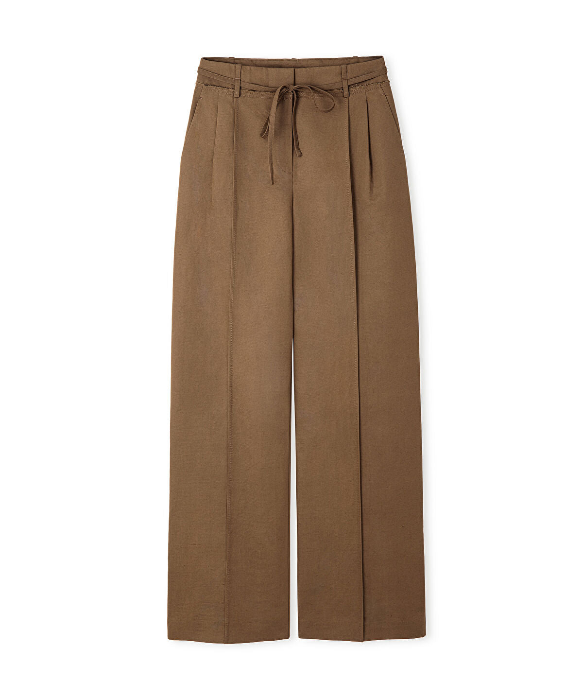 Zoomed Belted Wide Leg Trousers