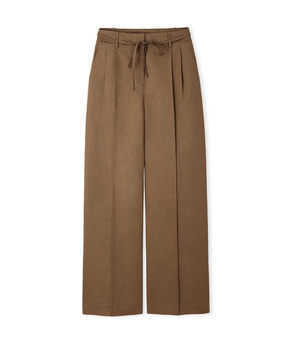 Belted Wide Leg Trousers