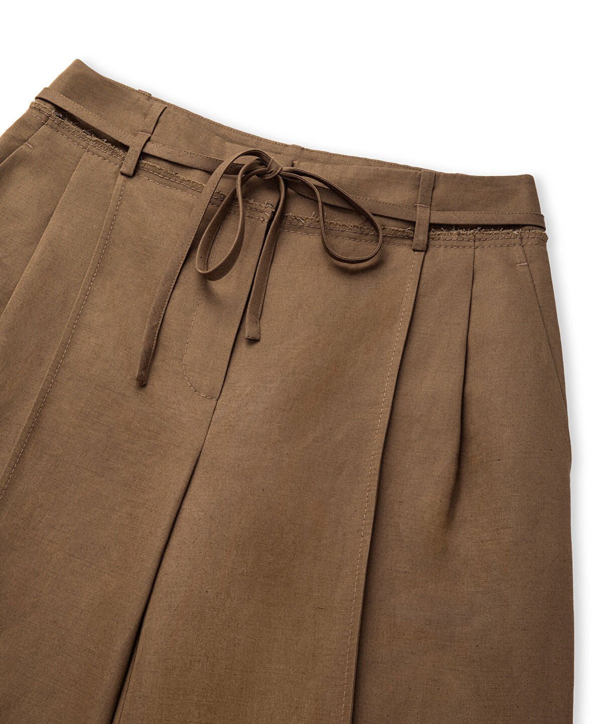 Belted Wide Leg Trousers