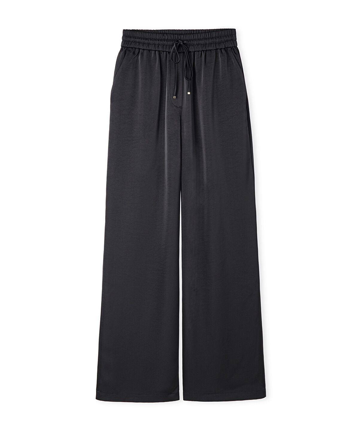 Zoomed Satin Wide Leg Trousers 