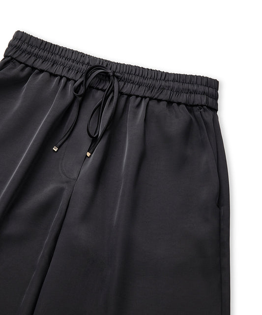Satin Wide Leg Trousers 