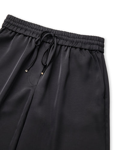 Satin Wide Leg Trousers 