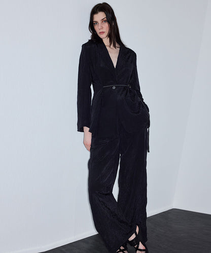 Crinkle-Effect Trousers 