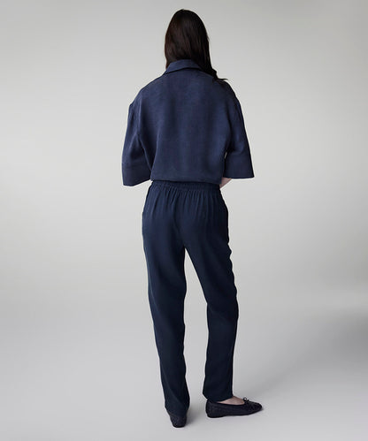 Tie Waist Carrot Trousers