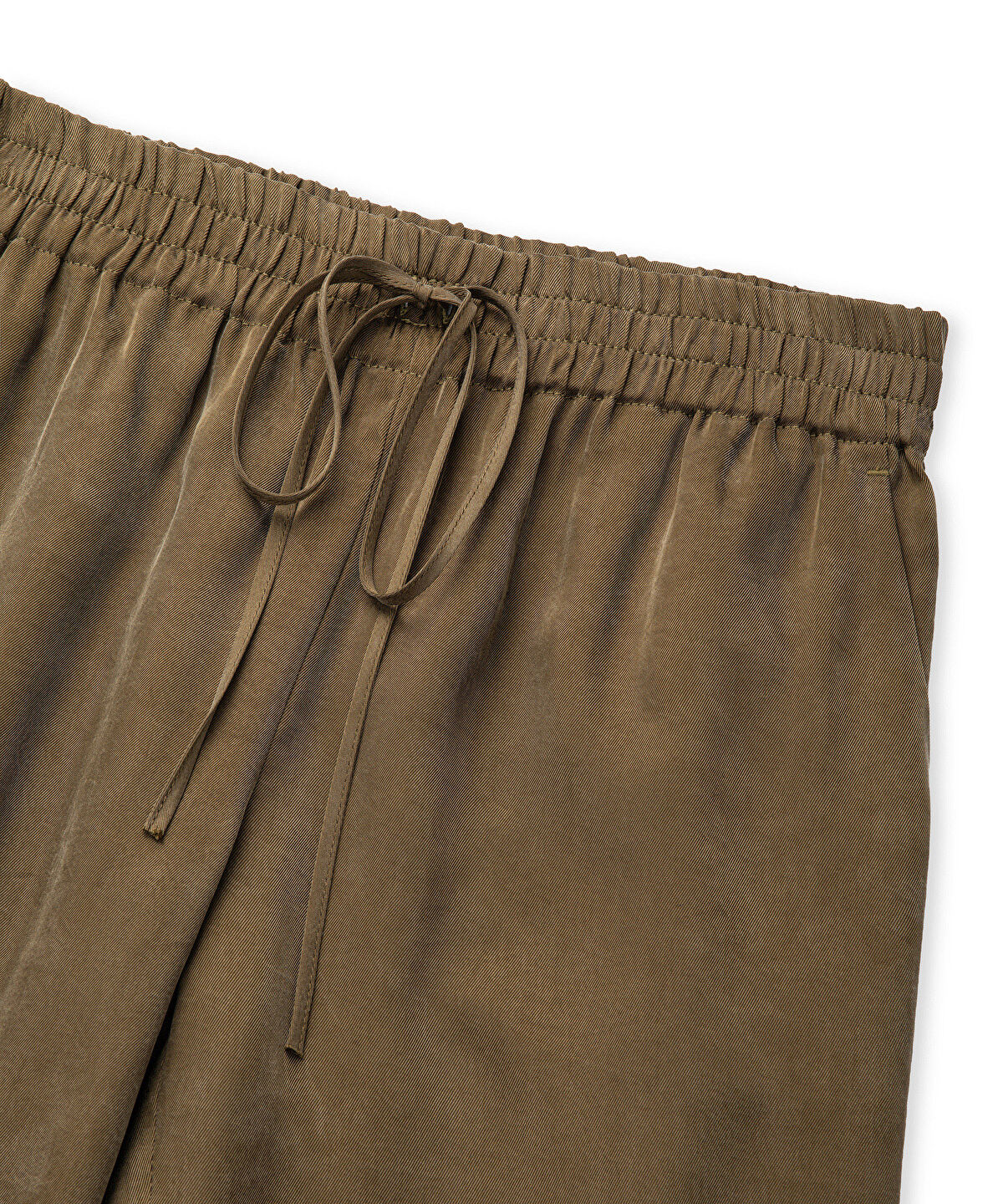 Zoomed Tie Waist Carrot Trousers