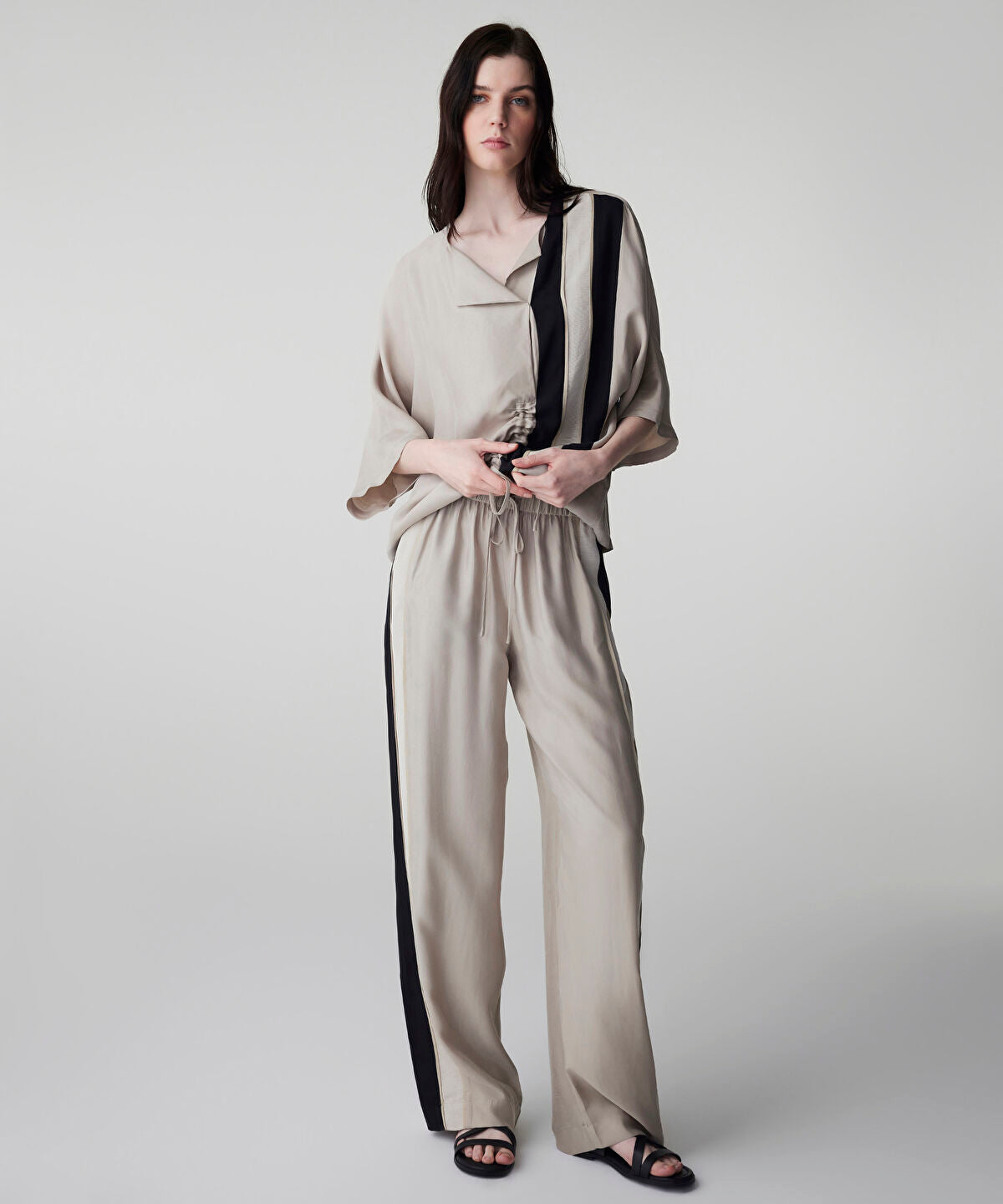 Zoomed Color-Block Trousers 