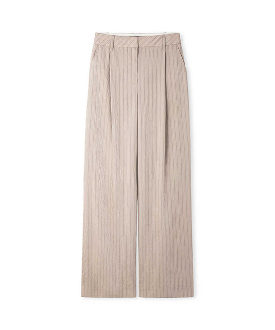 Striped Jacquard Trousers