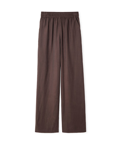 Elastic Waist Wide Leg Trousers