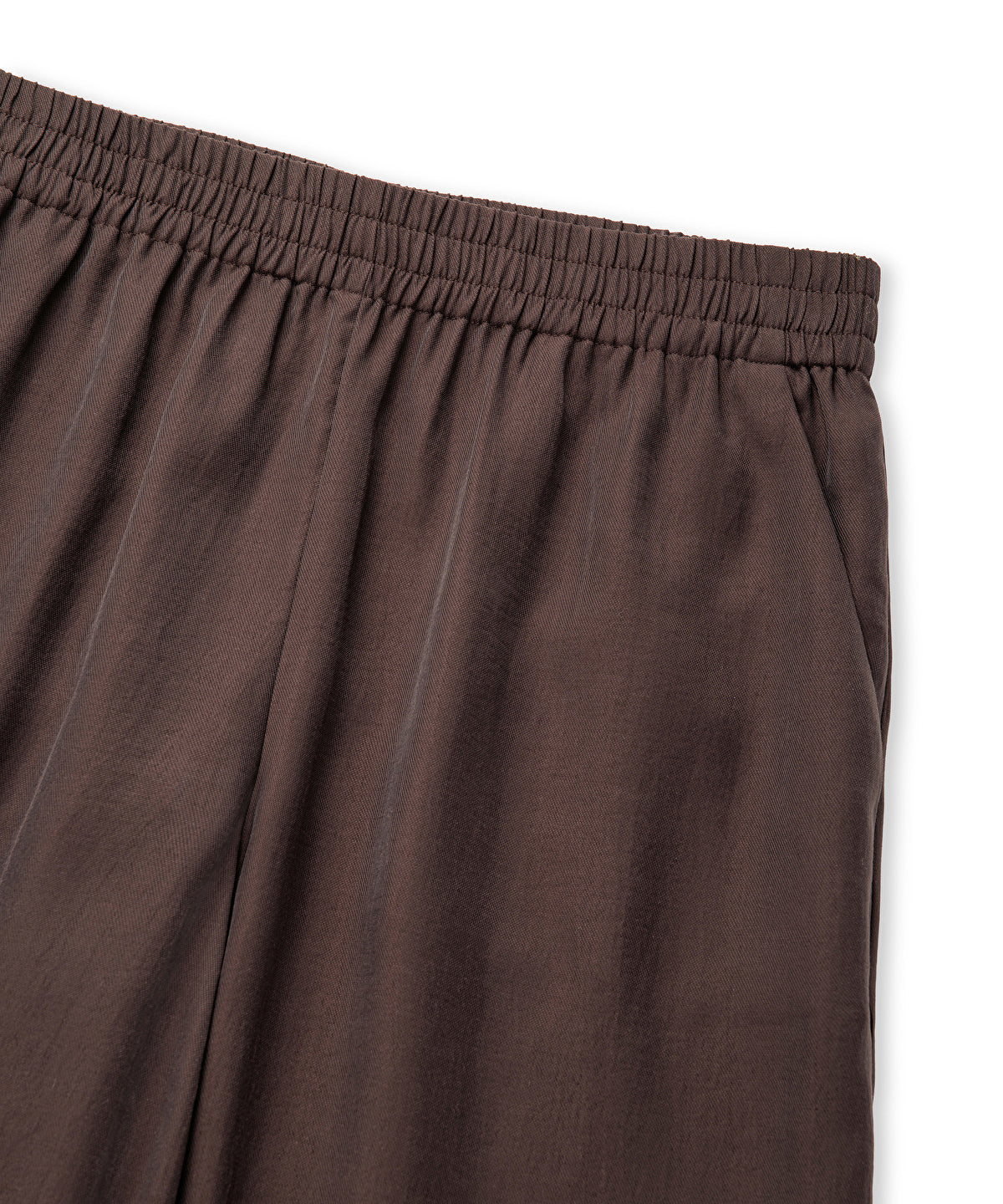 Zoomed Elastic Waist Wide Leg Trousers