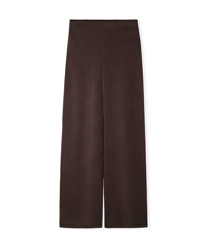 Wide Leg Knit Trousers