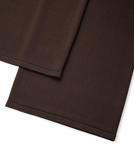 Wide Leg Knit Trousers