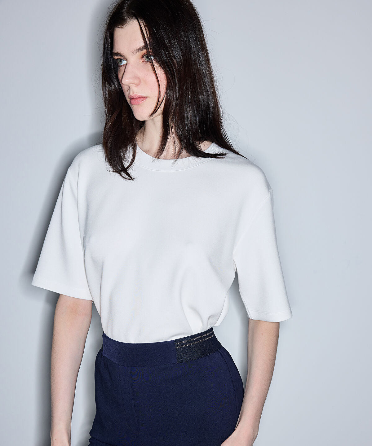Trousers with Lurex Thread