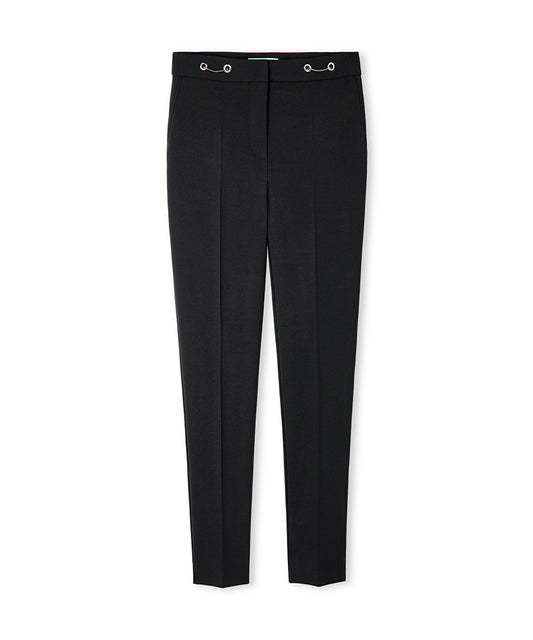 Skinny Trousers with Metal Accents 