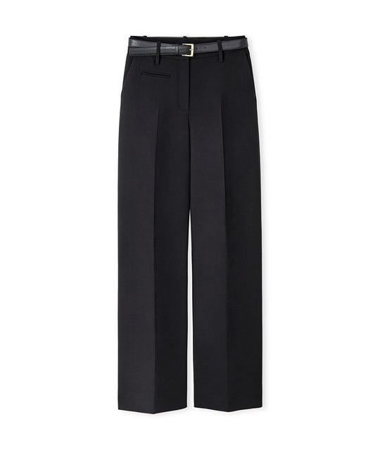 Belted Wide Leg Trousers