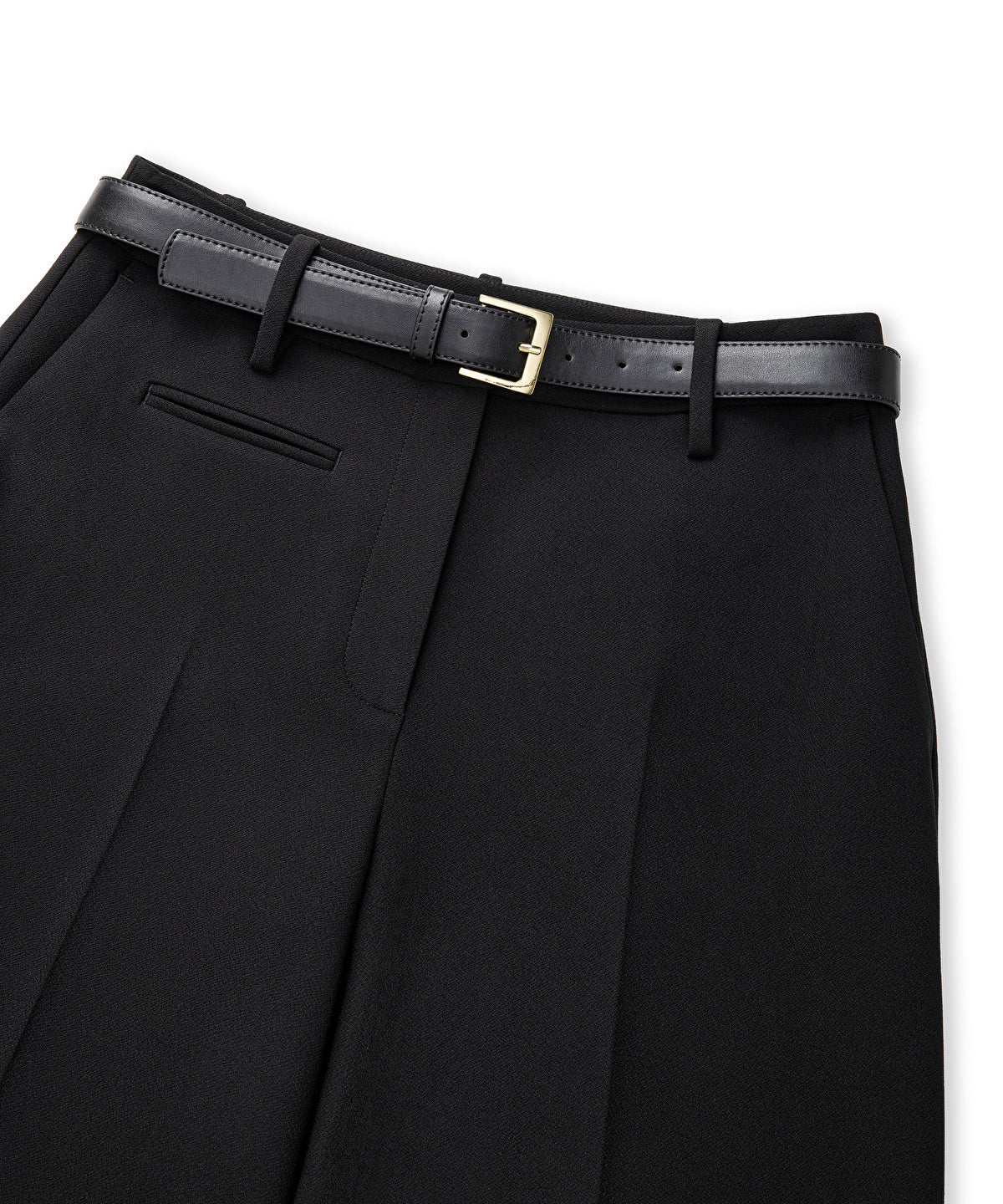 Zoomed Belted Wide Leg Trousers