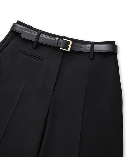 Belted Wide Leg Trousers