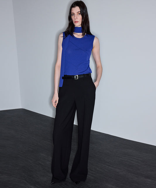 Belted Wide Leg Trousers