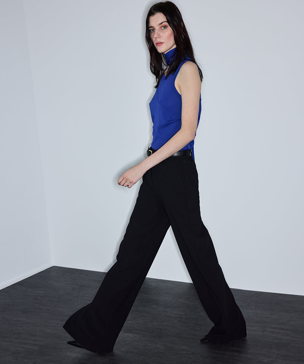Belted Wide Leg Trousers