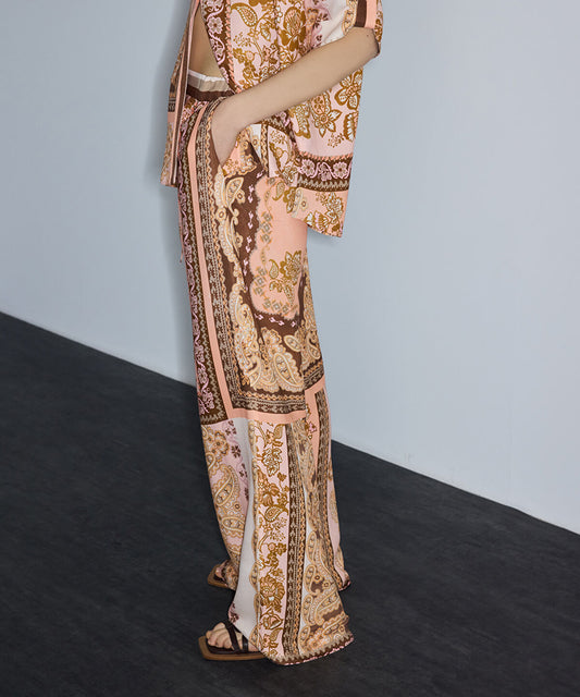 Printed Viscose Trousers