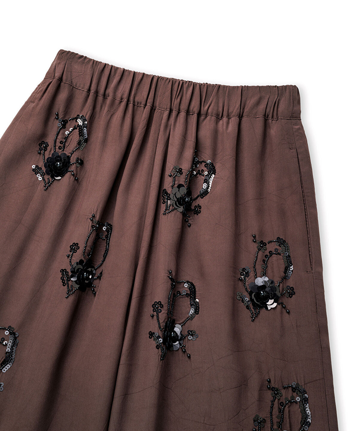 Embellished Viscose Trousers