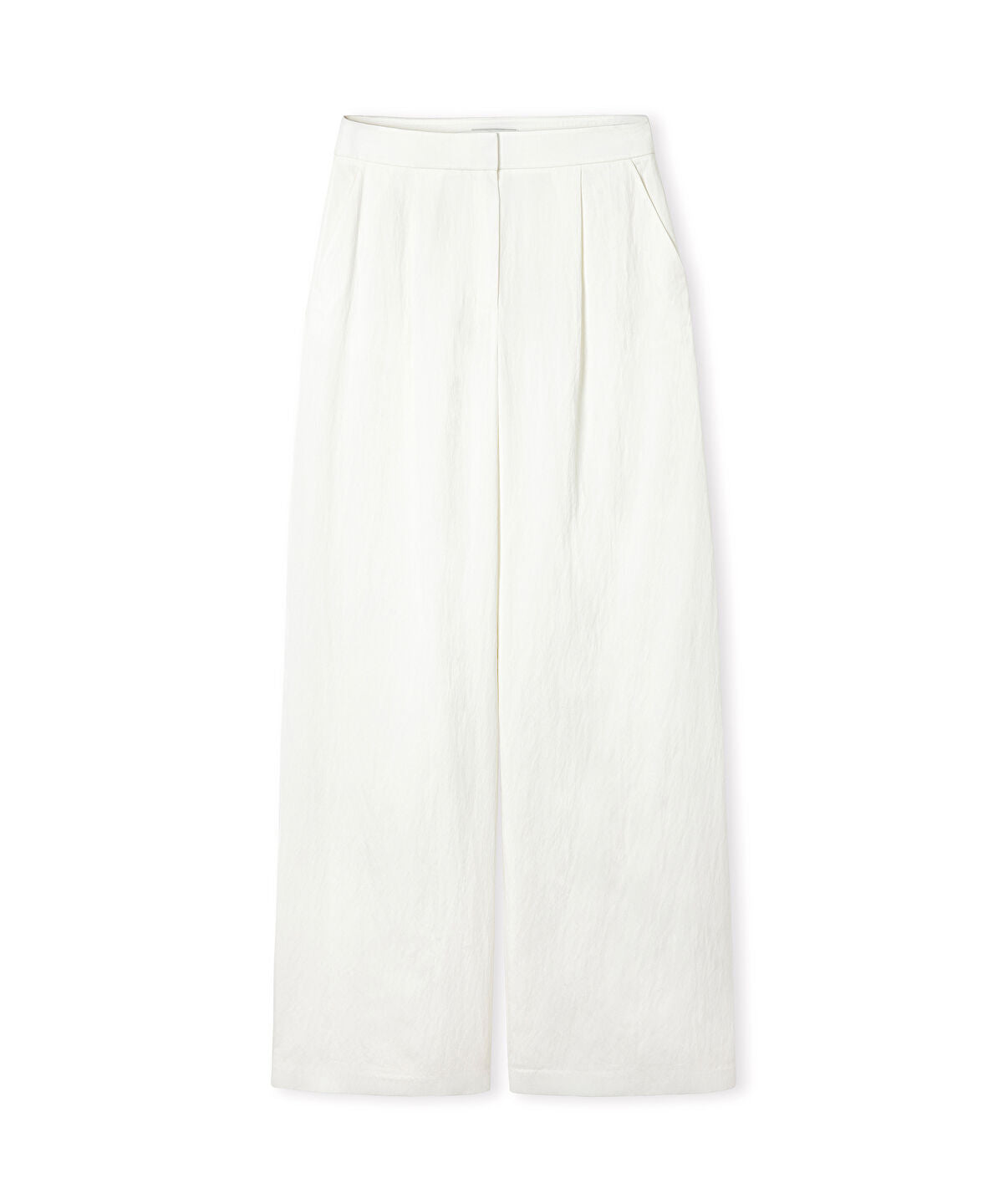 Zoomed Crinkle-Effect Trousers