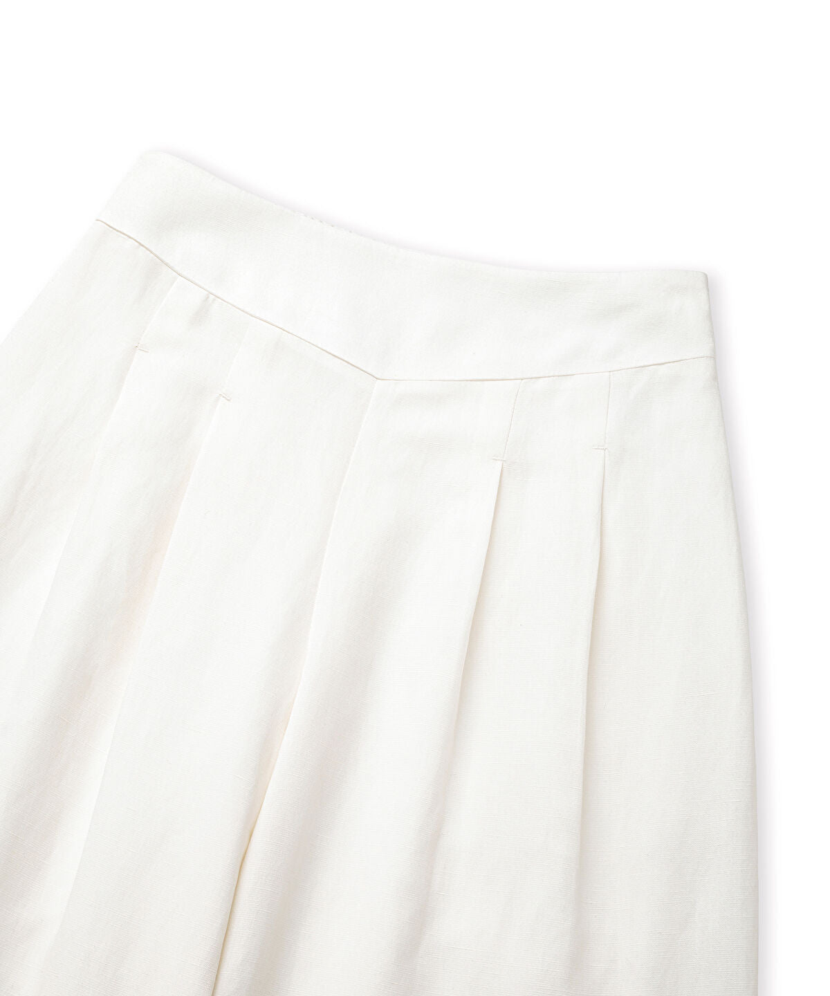 Double-Pleated  Wide-Leg Trousers