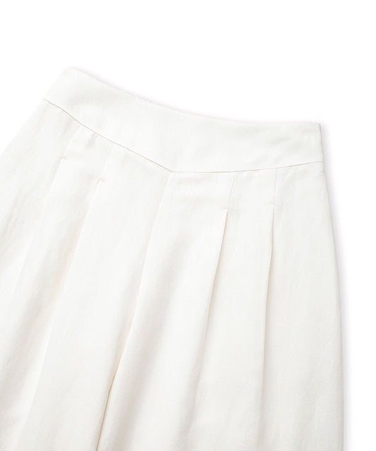 Double-Pleated  Wide-Leg Trousers