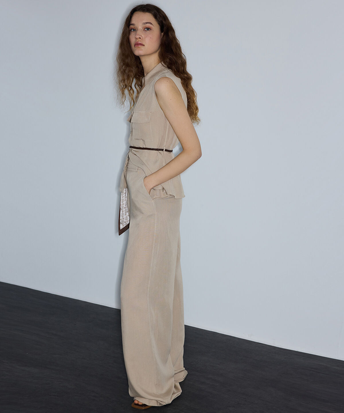 Zoomed Wide-Leg Trousers