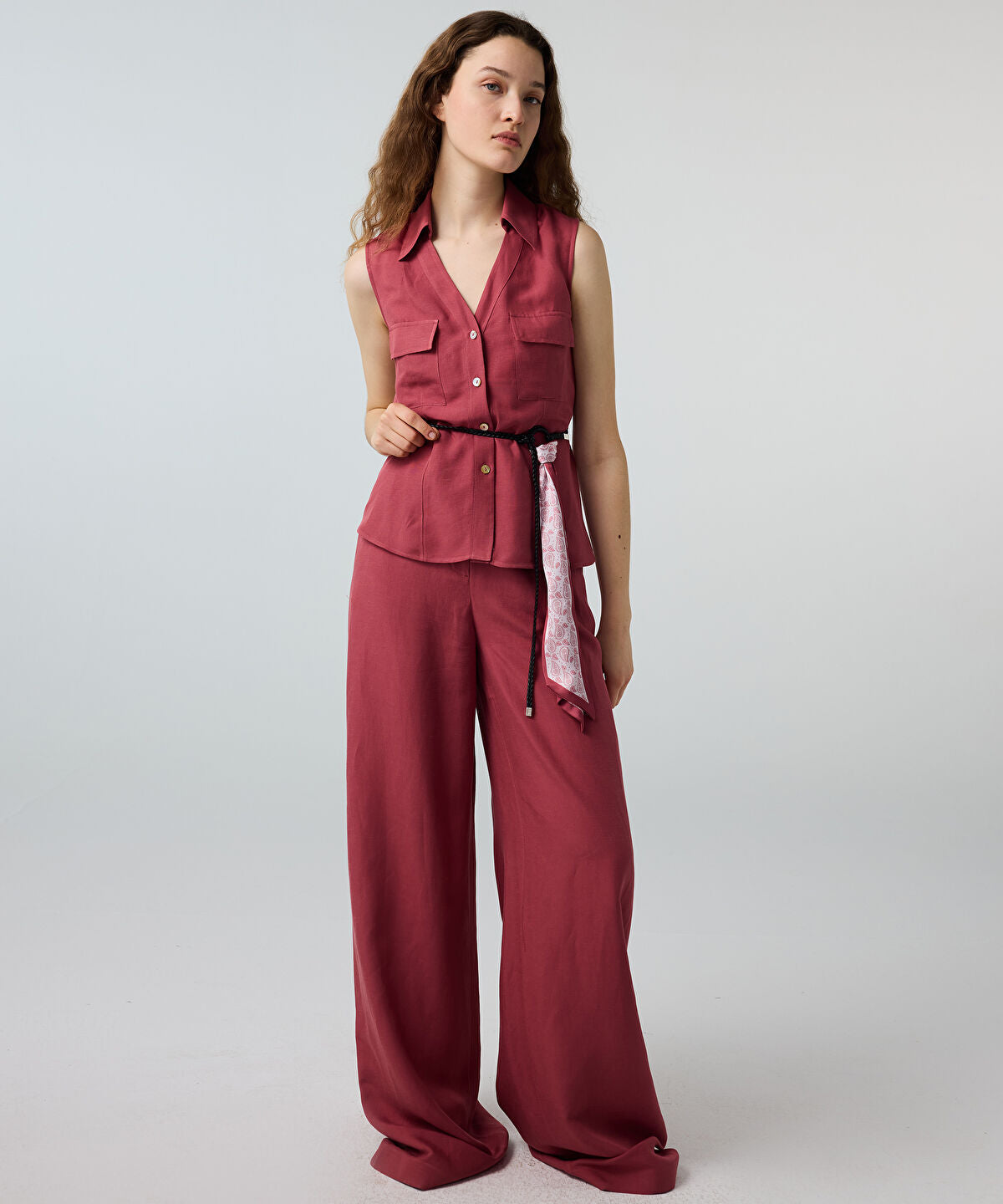 Zoomed Wide-Leg Trousers