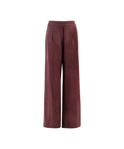 Pressed Crease Wide-Leg Trousers