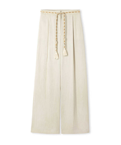 Embellished Belt Trousers