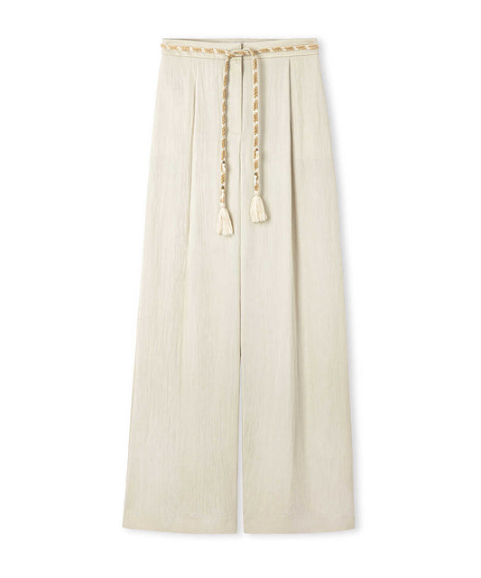 Embellished Belt Trousers