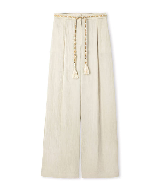 Embellished Belt Trousers