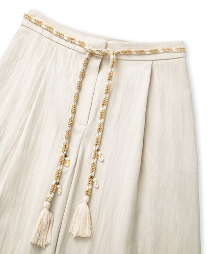 Embellished Belt Trousers
